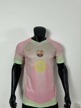 Barcelona Design Pink Green PLayer 1:1 Quality Soccer Jersey 25/26
