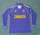 Real Madrid Away Purple Long Sleeve Fans 1:1 Retro Soccer Jersey 1984/1985