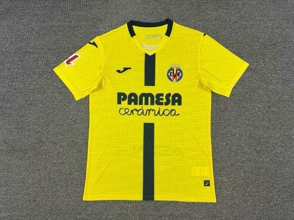 Villarreal CF Home Fans 1:1 Quality Soccer Jersey 25/26