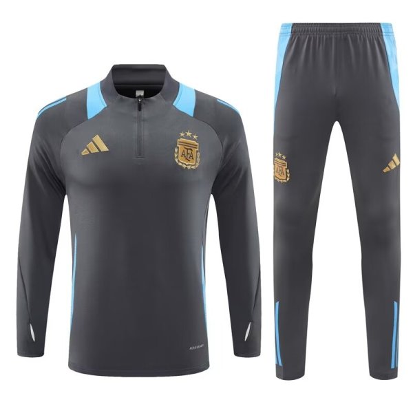 Argentina Training Gark Grey 1:1 Quality Training Jersey 24/25