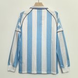 Argentina Home Long Sleeve Retro 1:1 Quality Soccer Jersey 1996