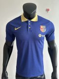 Barcelona Training Clothes Blue PLayer 1:1 Quality Soccer Jersey 25/26