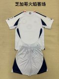 Chicago Fire FC Away Kids 1:1 Quality Soccer Jersey 25/26