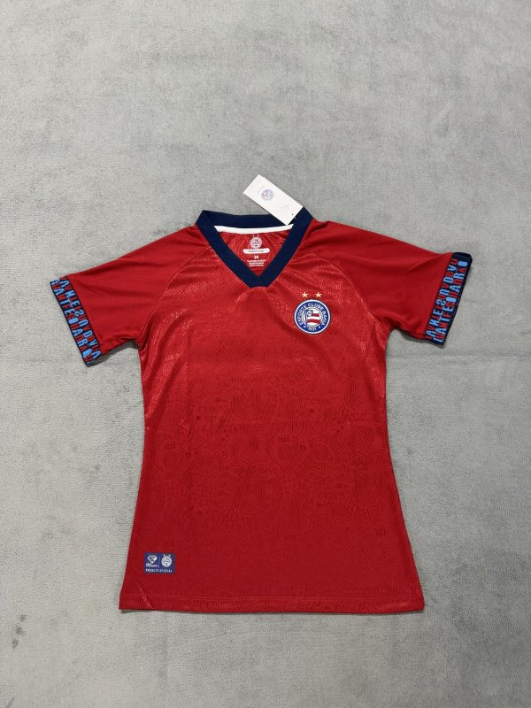 Bahia Red Woman's  Fans 1:1 Quality Soccer Jersey 25/26