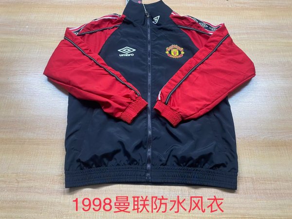 Manchester United Waterproof Retro Windbreaker 1998