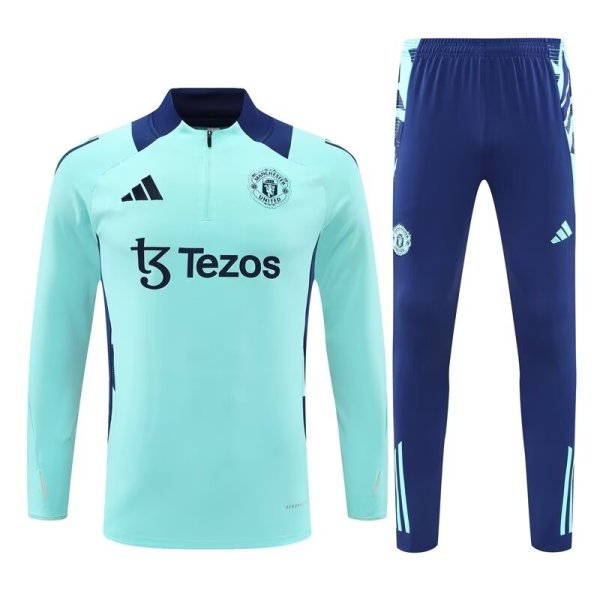 Manchester United Lake Blue 1:1 Quality Training Jersey 24/25