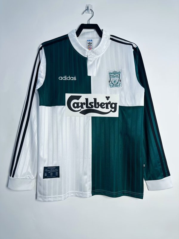 Liverpool Away Long sleeve Retro 1:1 Quality Soccer Jersey 1995/1996