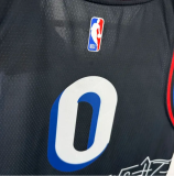 76ers MAXEY #0 Sapphire Blue City Edition  1:1 Quality NBA Jersey 热压 2021
