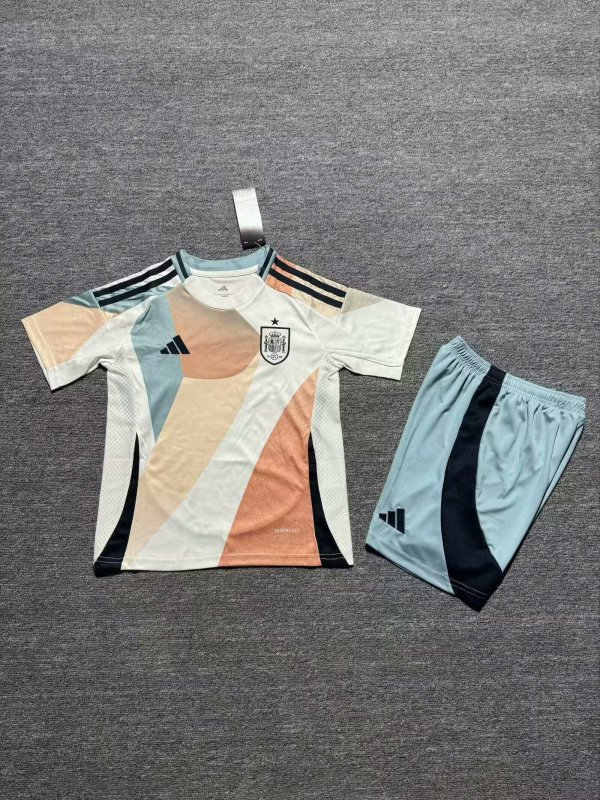 Spain Away Kids 1:1 Quality Soccer Jersey 25/26