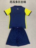 Ecuador Home Kids  1:1 Quality Soccer Jersey 24/25