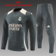 Real Madrid  Kids Dark Grey Player 1:1 Quality Training Jersey 24/25