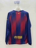 Barcelona Home Long Sleeved Fans 1:1 Quality Soccer Jersey 25/26（不带广告）