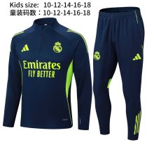 Real Madrid Royal Blue Kids  1:1 Quality Training Jersey 25/26
