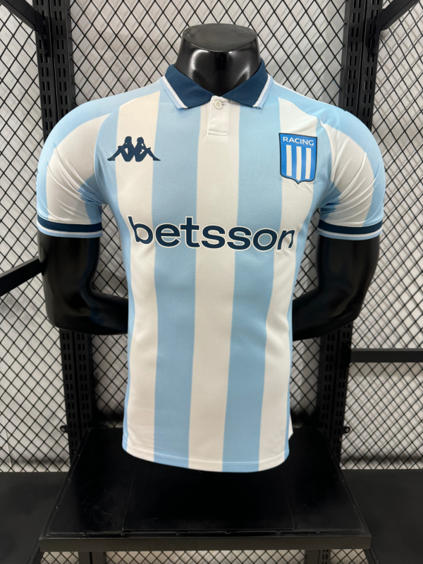 Racing Club Home Player 1:1 Quality Soccer Jersey 25/26
