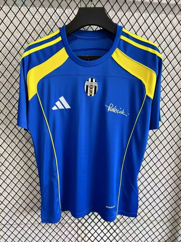 Juventus T-shirt Blue Fans 1:1 Quality Soccer Jersey 25/26