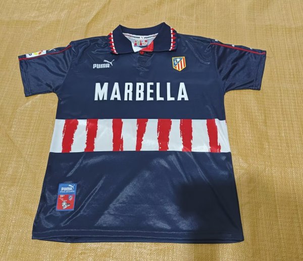 Atletico Madrid Away Retro 1:1 Quality Soccer Jersey 1997/1998