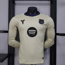 Barcelona  Away Long Sleeved  PLayer  1:1 Quality Soccer Jersey 25/26