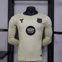 Barcelona  Away Long Sleeved  PLayer  1:1 Quality Soccer Jersey 25/26