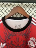Real  Madrid Dragon Red Fans 1:1 Quality Soccer Jersey 25/26
