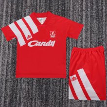 Liverpool Home Kids Retro 1:1  Quality Soccer Jersey 1991/1992