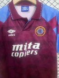 Aston Villa Home Retro 1:1 Quality Soccer Jersey 1990