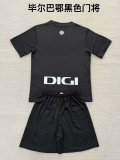 Bilbao Goalkeeper Black Kids Kits 1:1 Quality  Soccer Jersey 25/26