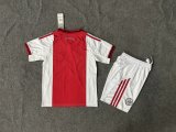 Ajax Home Kids  1:1  Quality  Soccer Jersey 25/26