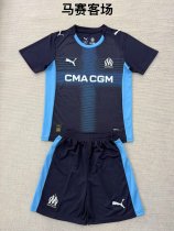 Marseille Away Kids Kits 1:1 Quality Soccer Jersey 25/26 Marseille Away Kids Kits 1:1 Quality Soccer Jersey 25/26