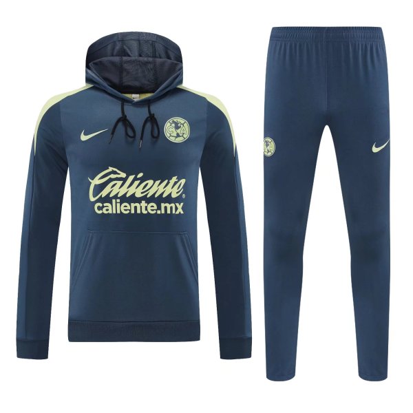 America Hooded Long Sleeved Blue 1:1 Training suit 24/25