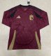 Belgium  Home  Long Sleeved  Fans 1:1 Quality Soccer Jersey 24/25