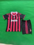AC Milan Home Kids Retro 1:1 Quality Soccer Jersey 2009/2010