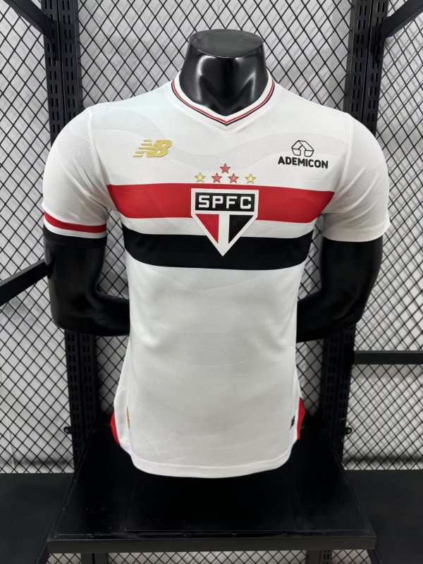 Sao Paulo Home Player 1:1 Quality Soccer Jersey 25/26