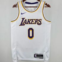 Lakers WETBROOK #0 White 1:1 Quality NBA Jersey 热压 2025 Lakers WETBROOK #0 White 1:1 Quality NBA Jersey 热压 2025