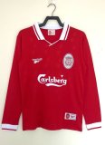 1996/1997  Liverpool Home Long sleeve Retro 1:1 Quality Soccer Jersey