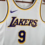 2025 Lakers JAMES JR. #9 White 1:1 Quality NBA Jersey热压