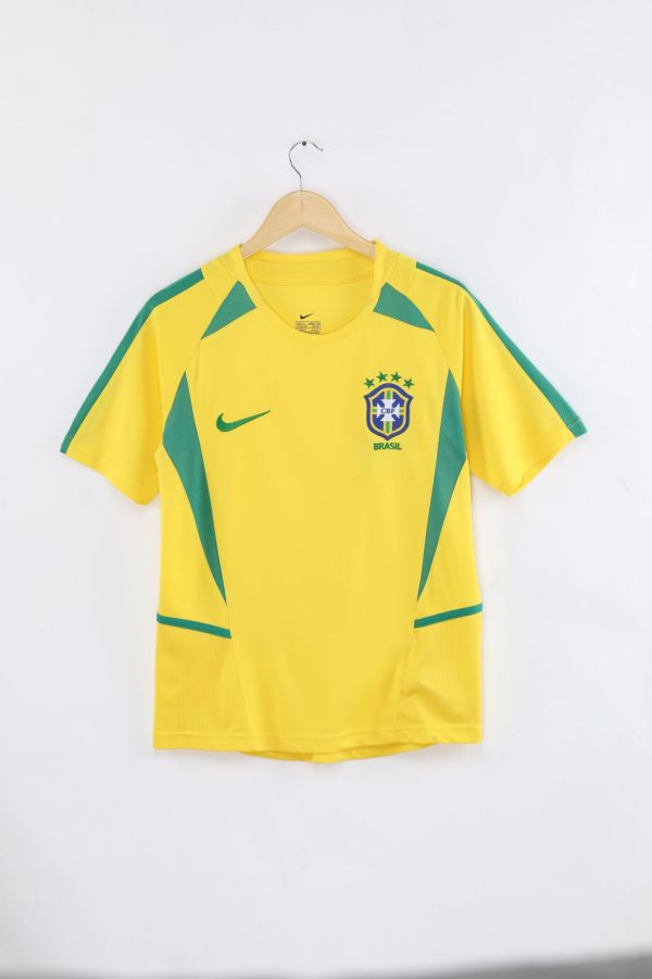 Brazil Home Fans Retro 1:1 Quality Soccer Jersey 2002