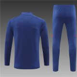 Spain  Treasure Blue Training Tracksuit 1:1 Quality Soccer Jersey 24/25