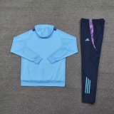 Argentina Hooded  Long Sleeved Blue 1:1 Training suit 24/25
