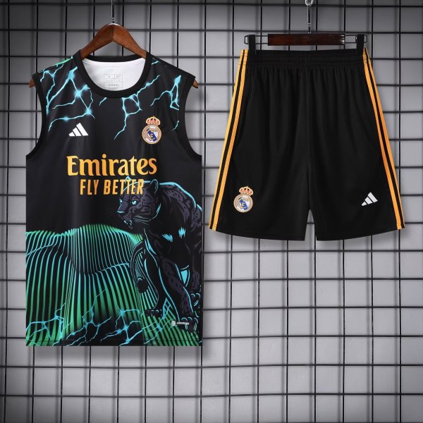 Real Madrid  Black 1:1 Quality Training Vest（A-Set）24/25