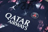 Paris Hooded long sleeved Blue 1:1 Training suit 24/25