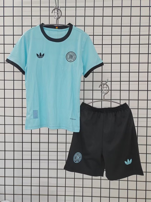 Germany 125th Anniversary Edition Blue Kids 1:1 Quality Soccer Jersey 25/26