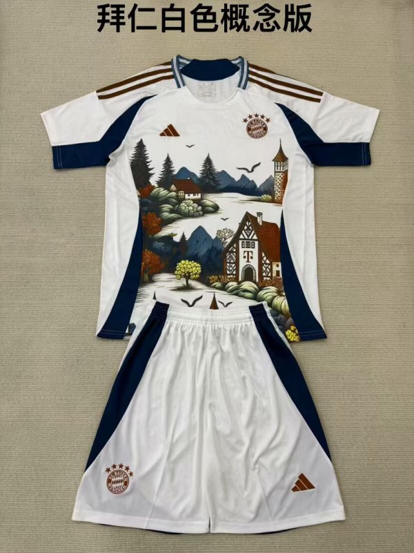 Bayern Munich Special edition white Adult Kits 1:1 Quality Soccer Jersey 25/26(成人套装)