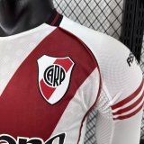 River Plate Home Long Sleeve Player 1:1 Quality Soccer Jersey 25/26