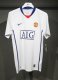 Manchester United Away White Champions League Player 1:1 Quality Retro Soccer Jersey 2008/2009