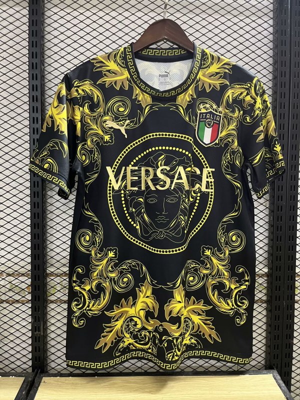 Italy Black Gold Fans 1:1 Quality Soccer Jersey 24/25