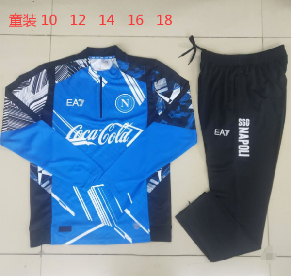 Napoli Kids Blue 1:1 Quality Training Jersey 24/25