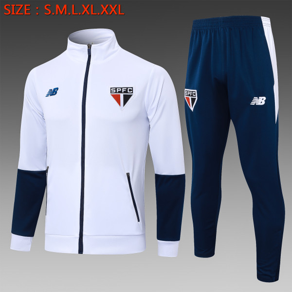 Sao Paulo White Jacket Tracksuit 1:1 Quality 24/25