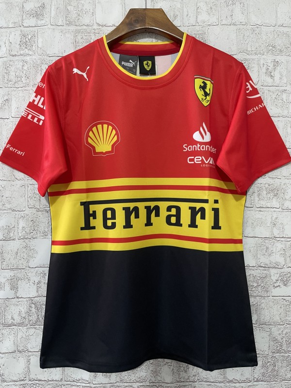 F1 racing suit T-shirt Ferrari Edition new  McLaren team short sleeved round neck casual shirt 1:1 Quality F1 Jerseys2024