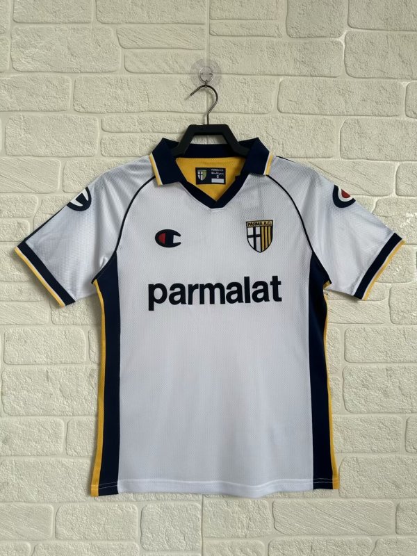 Parma Away White Fans Retro 1:1 Quality Soccer Jersey 2003/2005
