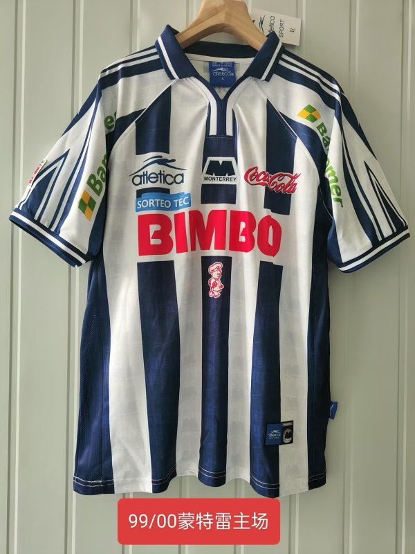 1999/2000 Monterrey Home Retro Fans 1:1 Quality Soccer Jersey